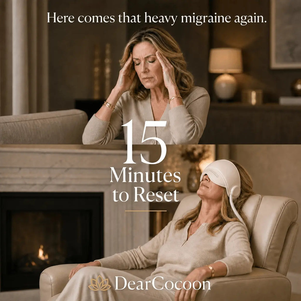 DearCocoon Heated Head Massager — 15-Min Tension Relief DearCocoon