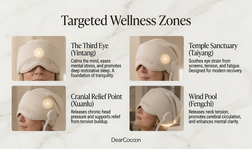 DearCocoon Heated Head Massager — 15-Minute Hands-Free Reset